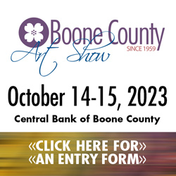 Ad for Boone County art show 2023